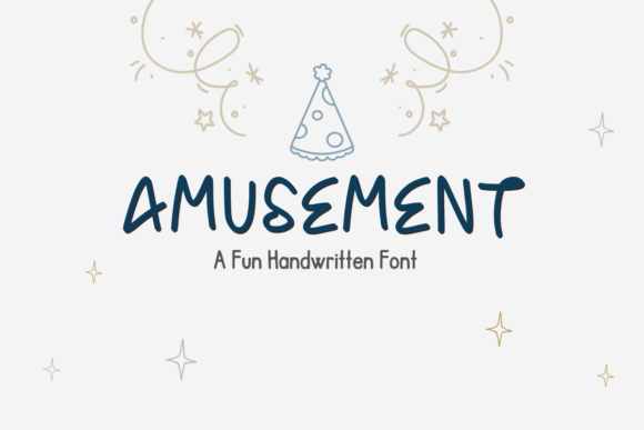 Amusement Handwritten Font for Crafters & Sellers