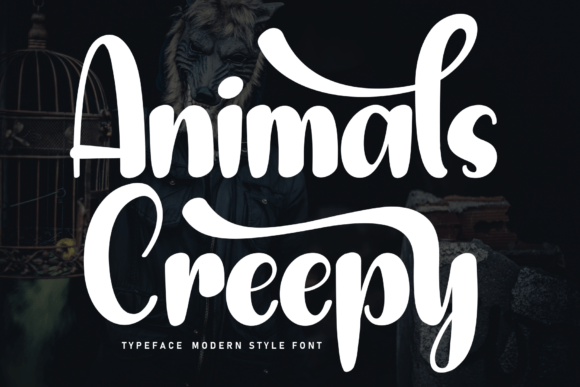 Animals Creepy: A Friendly Handwritten Display Font for Campaign Warmth