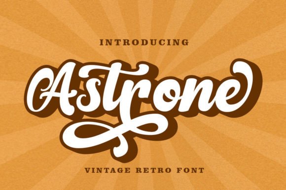 Astrone: A Soft Retro Script Font That Fits Real Campaigns