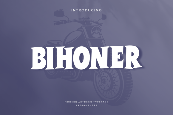 Bihoner: A Vintage-Inspired Display Font for Editorial Design