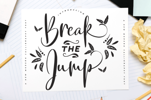 Break the Jump: A Dainty Handwritten Font for Crafters & Sellers