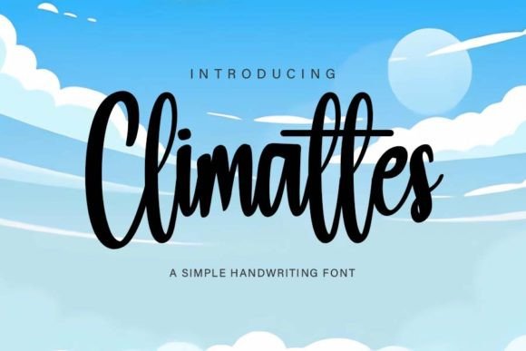Climattes: A Handwritten Script Font Built for Digital Impact