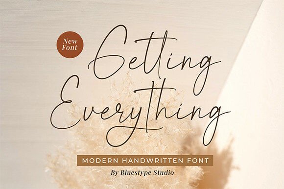 Getting Everything: A Natural Handwritten Font for Digital Brands