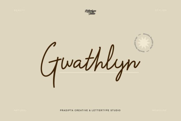 Gwathlyn: A Modern Script Font That Elevates Your Brand