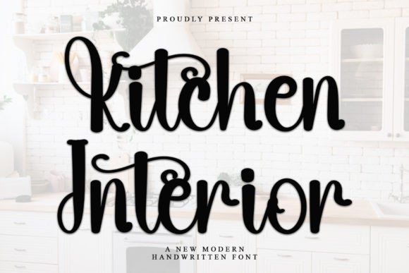 Kitchen Interior: A Handwritten Font That Elevates Your Brand