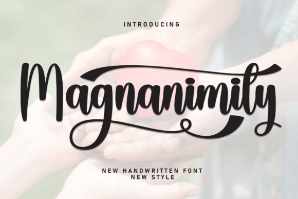 Magnanimity: A Sweet, Friendly Handwritten Font for Real Business Branding