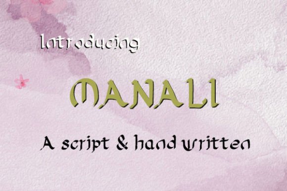 Manali: A Handwritten Font That Feels Like a Thoughtful Pause