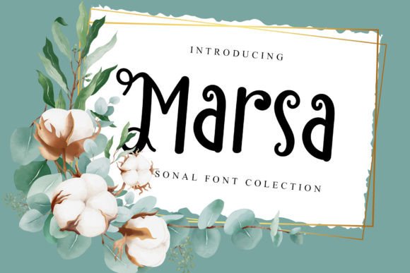 Marsa: Elegant Script Font for Handmade Labels & Printables