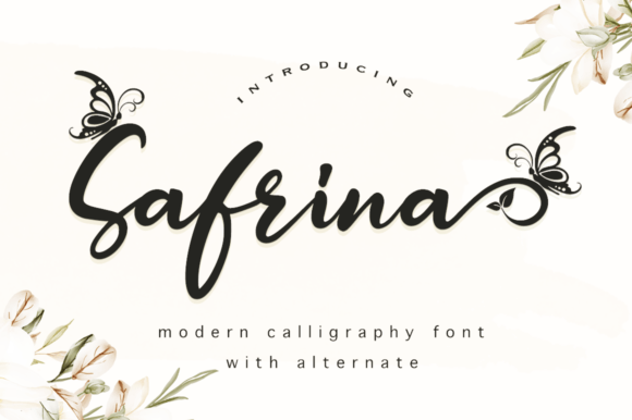 Safrina: A Refined Script Font for Editorial Moments